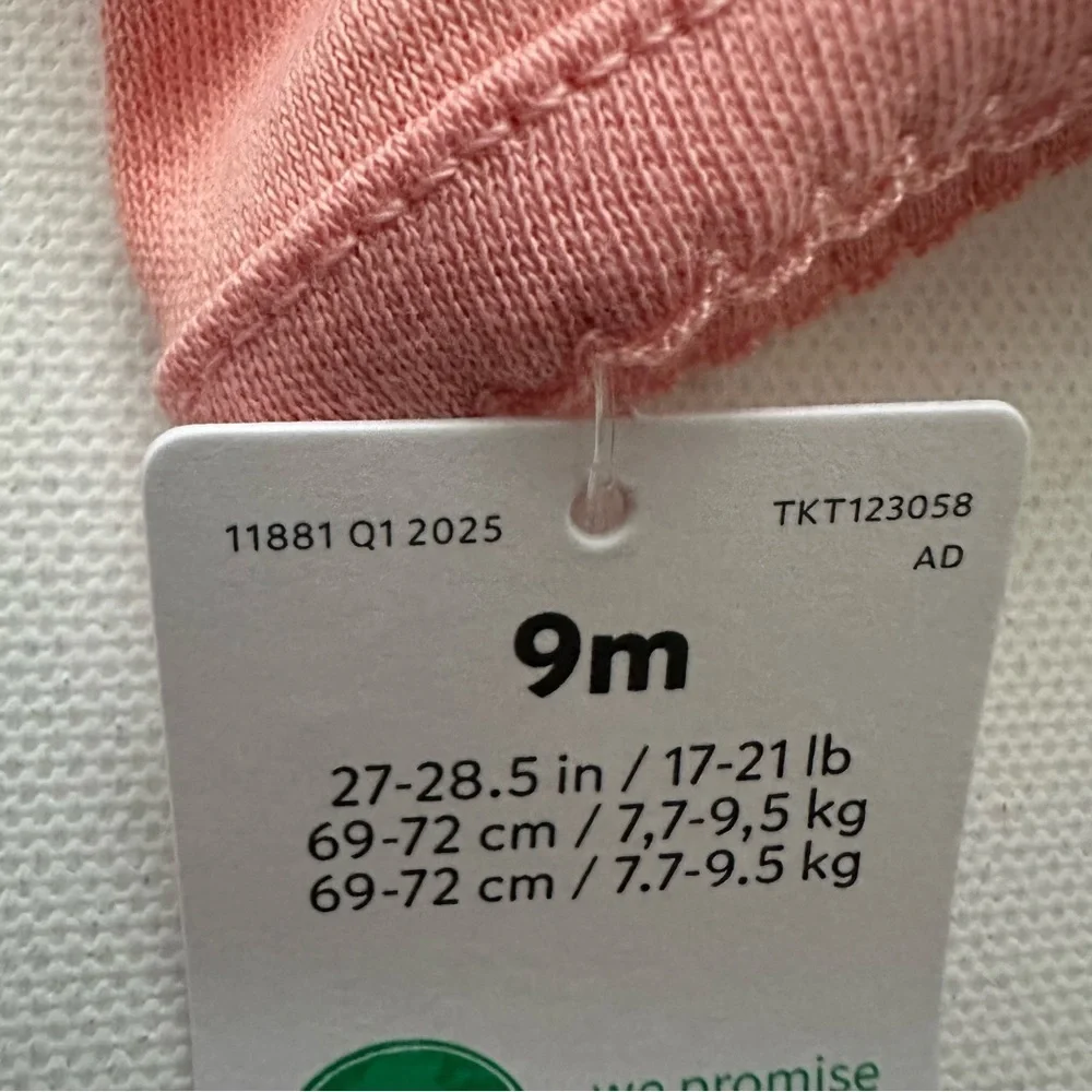 Carter's Pink 'Little Sister' Floral Footie